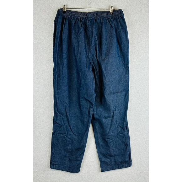 New Womans Within Womans Sz 22W Plus Jeans Blue Denim Pull On Dark Wash - Picture 4 of 8